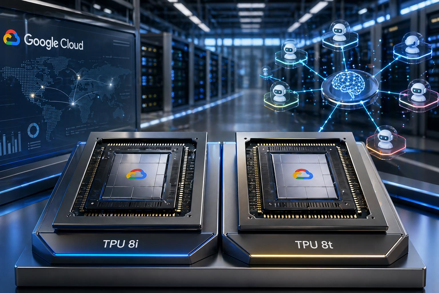 Intel Tpu Google TPU 8i y 8t: nuevos chips de IA de Google