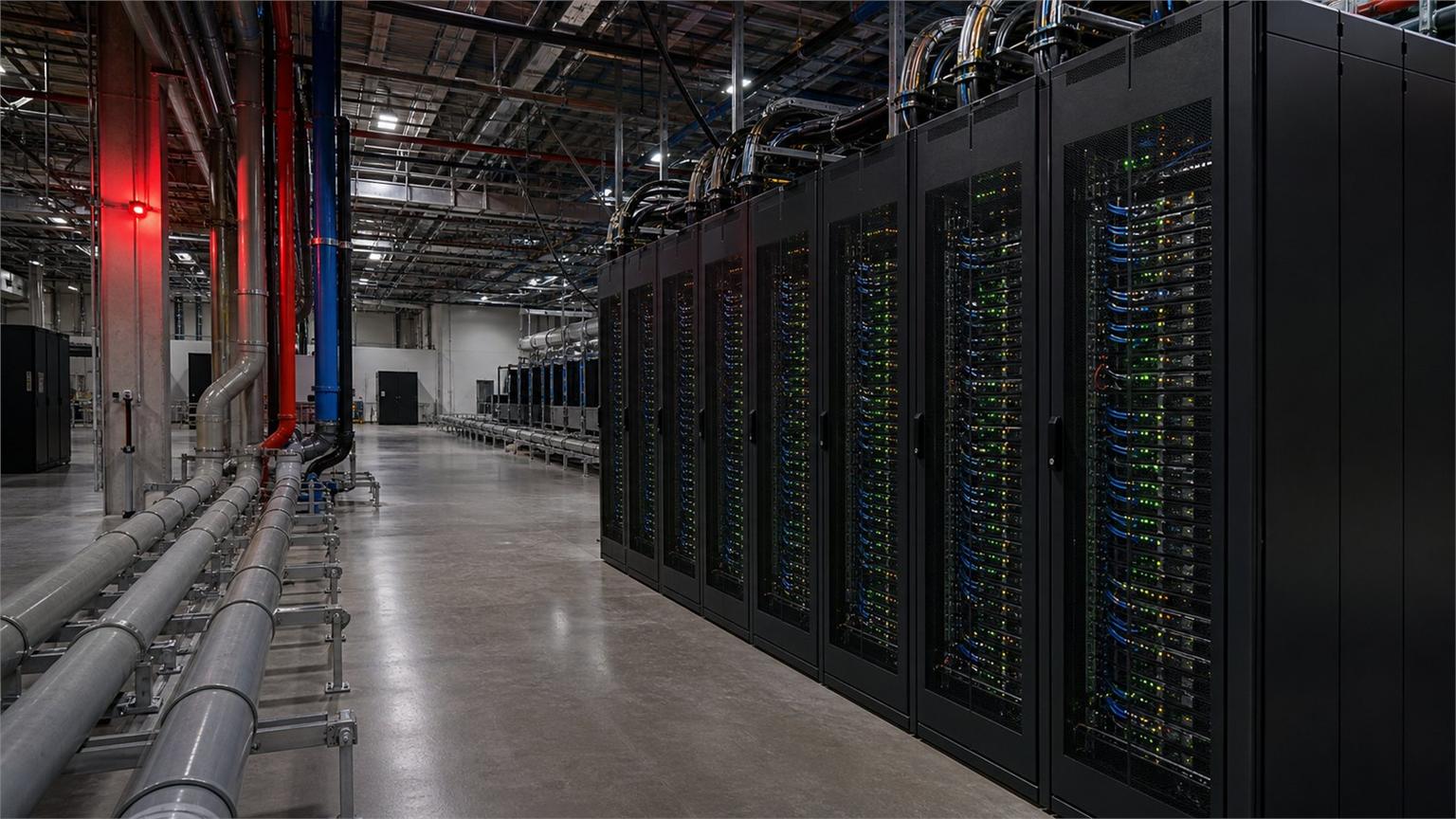 Infraestructura de Amazon en centros de datos y servidores para IA