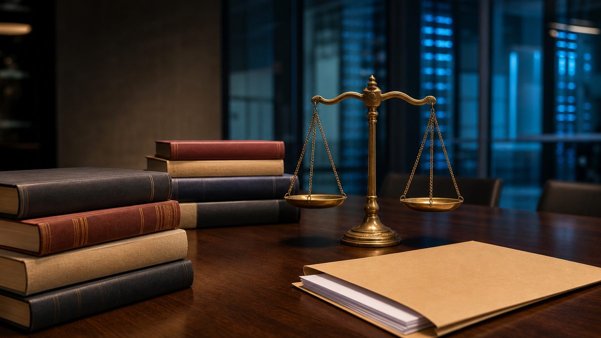 Libros y documentos judiciales que representan el acuerdo de Anthropic con autores