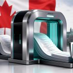 Escáner de seguridad revisando código para Claude Code con la bandera de Canadá