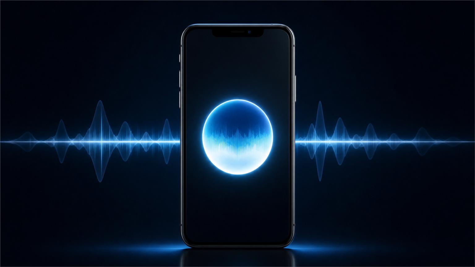 Teléfono con onda sonora que representa GPT-Live y conversación continua en ChatGPT