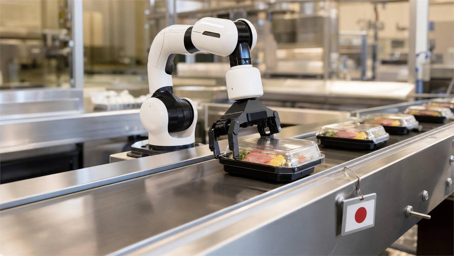 Robot industrial en Japón para ilustrar el plan de robots con IA