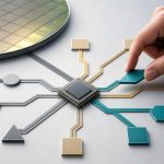 Ingeniero evalúa rutas de diseño de un chip con tecnología de Precision Innovations