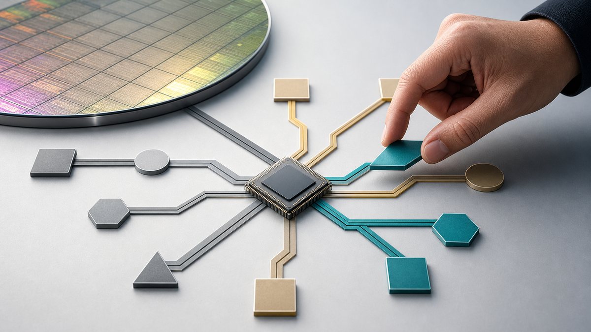 Ingeniero evalúa rutas de diseño de un chip con tecnología de Precision Innovations