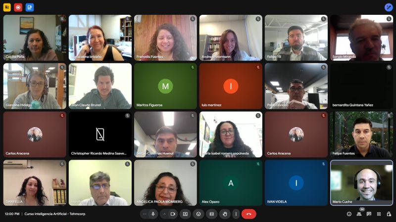 Equipo de Tehmcorp en una sesión online sobre generación de imágenes y videos con IA