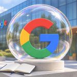 Logo de Google dentro de una burbuja para ilustrar las señales de burbuja de la IA