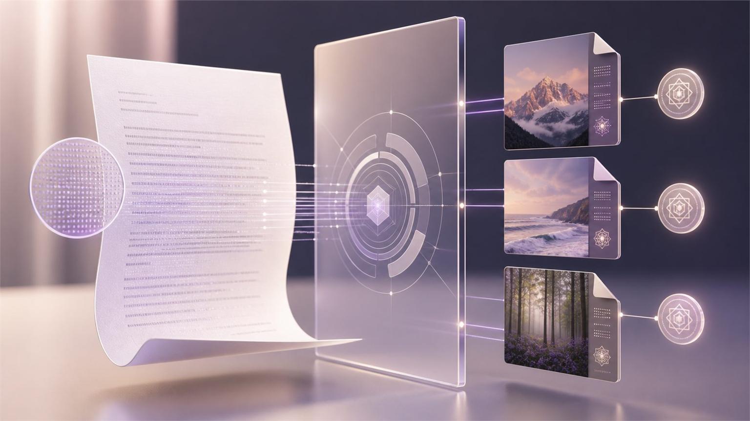 Interfaz de Claude junto a archivos digitales con metadatos de procedencia