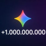 Logo de Gemini sobre el texto +1.000.000.000