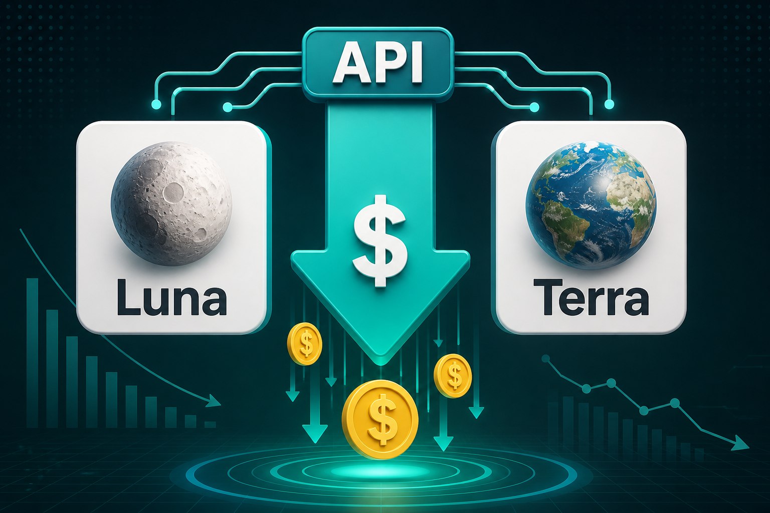 Imagen editorial sobre la baja de precios de los modelos Luna y Terra en la API de OpenAI