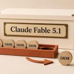 Caja de archivo con fichas de caché para Claude Fable 5.1 y una etiqueta de US$0,25