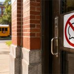 Señal de acceso restringido a la IA generativa en una escuela pública de Nueva York