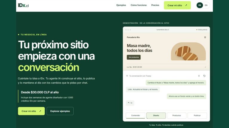 IDx: Programar y publicar sitios web con Inteligencia Artificial