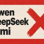 Nombres Qwen, DeepSeek y Kimi en una composición editorial sobre errores de agentes de IA