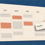Claude Duet organiza un calendario de trabajo con una reunión marcada y el emblema de Claude