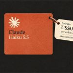 Claude Haiku 5.5 aparece junto a una etiqueta con su tarifa inicial de entrada.